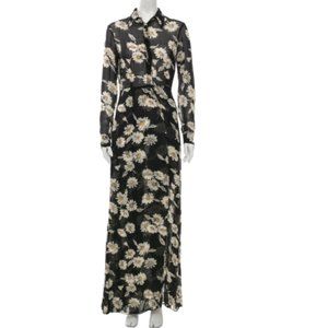 Reformation Sheer Daisy Long Sleeve Dress
